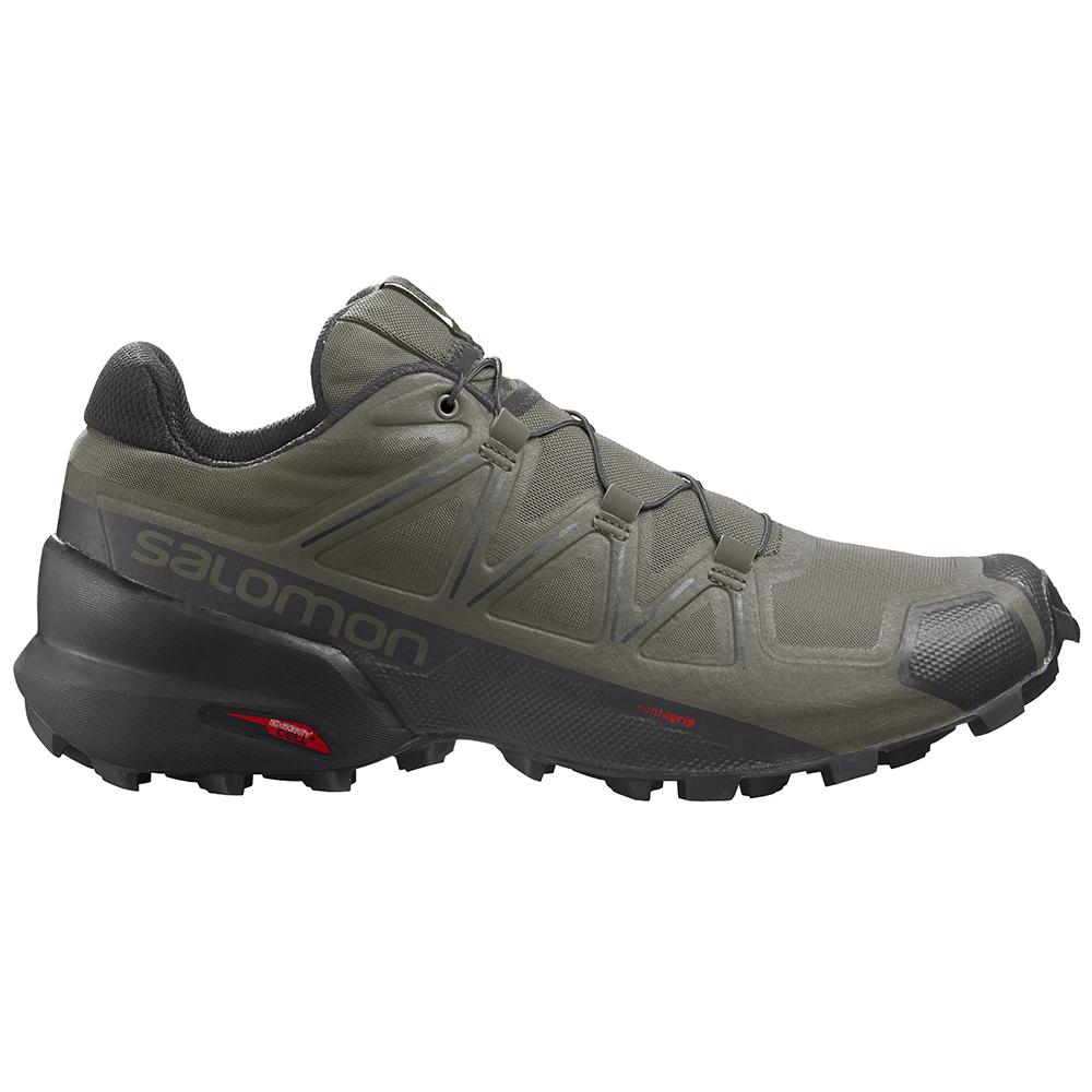 Salomon Singapore Mens Trail Running Shoes - SPEEDCROSS 5 Olive | 75904-OQXN